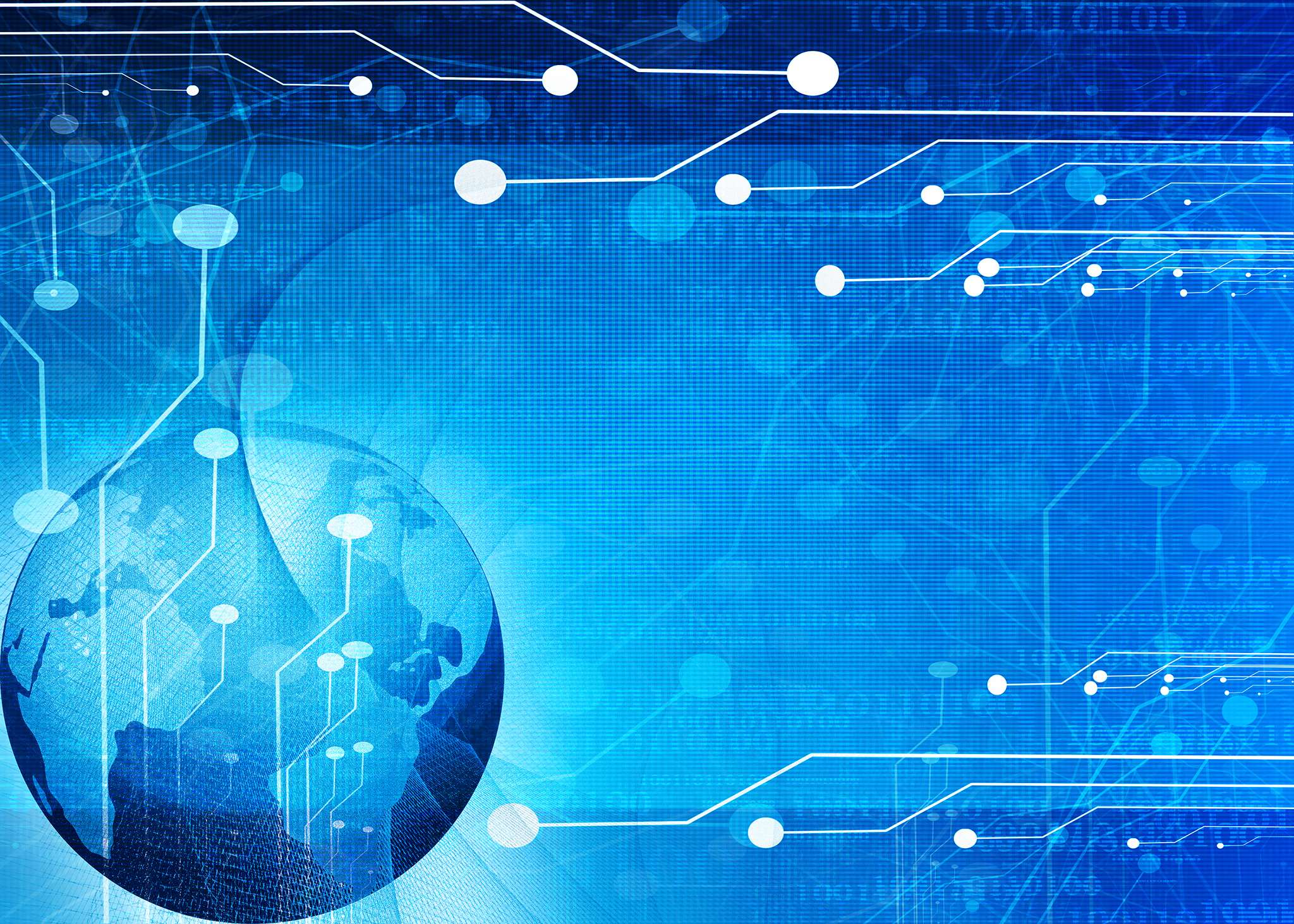 blue printed circuit board layout